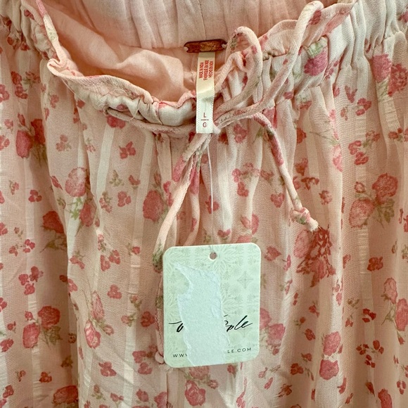 Free People Pink Floral Emmaline Pants - Picture 7 of 7